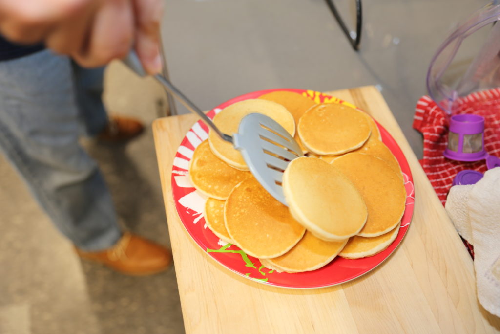 Andy making Pancakes - National Pancake Day