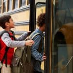 children getting on bus - National Conference on Active school threats