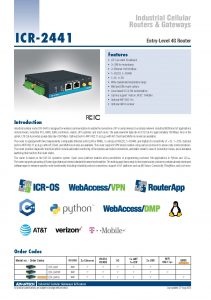 Advantech ICR-2441 Data Sheet