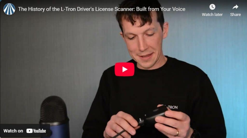 History of the L-Tron Driver's License Scanner Video Thumbnail